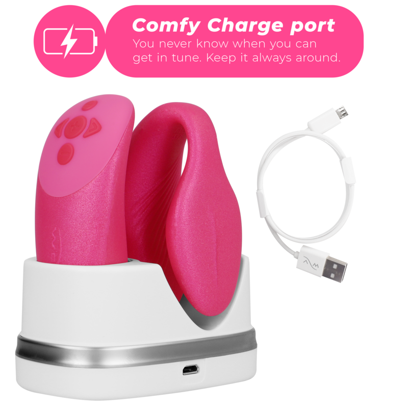 WE-VIBE - CHORUS VIBRATOR FOR COUPLES WITH SQUEEZE CONTROL PINK - 4