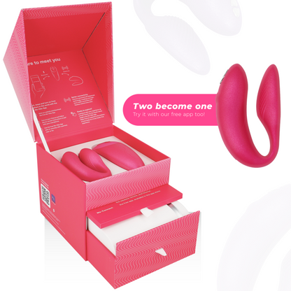 WE-VIBE - CHORUS VIBRATOR FOR COUPLES WITH SQUEEZE CONTROL PINK - 6