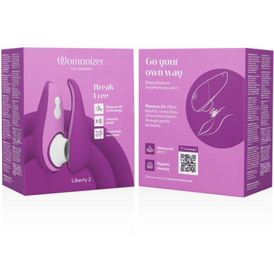 WOMANIZER - LIBERTY 2 CLITORAL STIMULATOR AND ASPIRATOR PURPLE