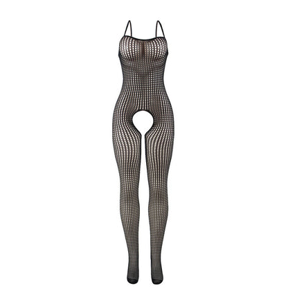 SUBBLIME - 951726 BLACK ELASTIC FISHNET CROTCHLESS BODYSTOCKING ONE SIZE - 4