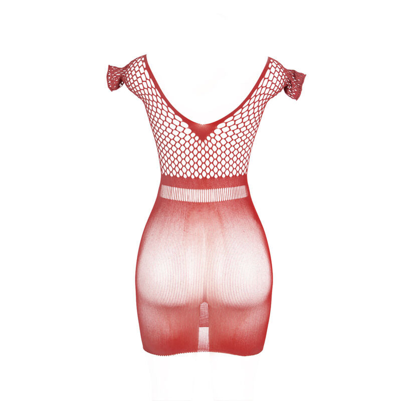 SUBBLIME - 951924 SHORT RED CROCHET GRILL DRESS ONE SIZE - 5