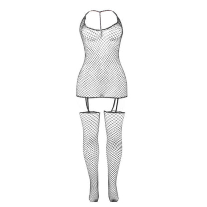 SUBBLIME - 951955 GLOSSY MESH BODYSTOCKING ONE SIZE FITS ALL