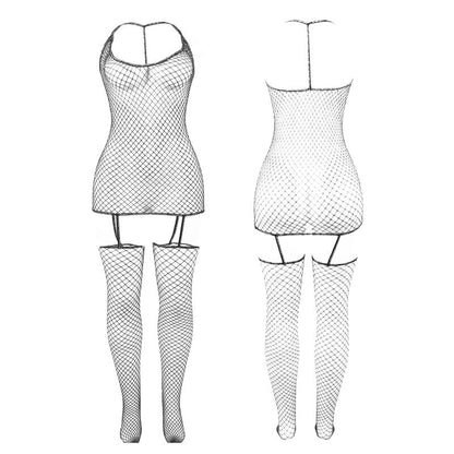 SUBBLIME - 951955 GLOSSY MESH BODYSTOCKING ONE SIZE FITS ALL