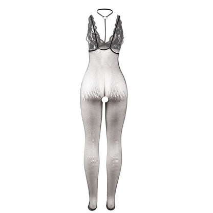 SUBBLIME - 951993 BLACK TRANSPARENT FISHNET CROTCHLESS BODYSTOCKING ONE SIZE - 6
