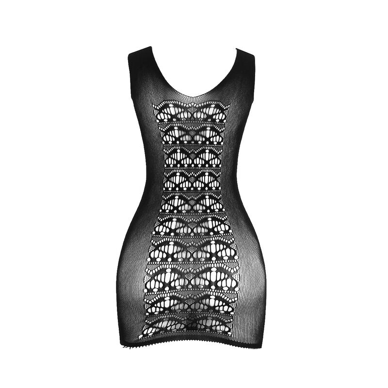 SUBBLIME - 952167 SHORT ELASTIC FISHNET DRESS BLACK ONE SIZE - 7