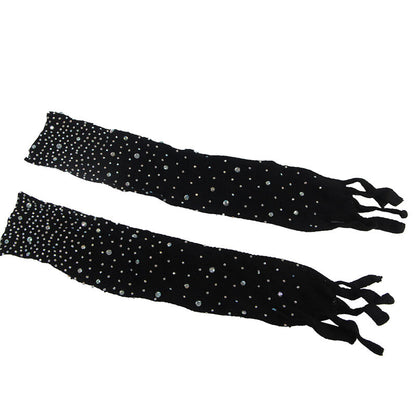 SUBBLIME - 952174 FISHNET BODYSTOCKING WITH GLOVES AND DIAMONDS BLACK ONE SIZE - 5