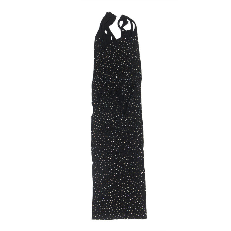 SUBBLIME - 952198 FISHNET DRESS WITH BRILLIANT DIAMONDS BLACK ONE SIZE - 7
