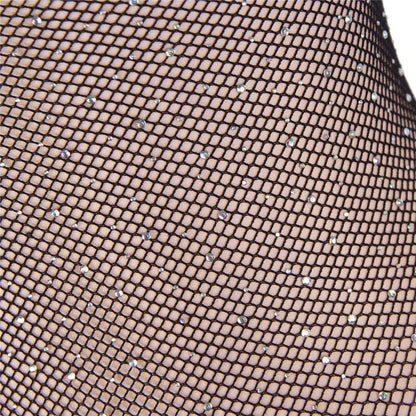 SUBBLIME - 952297 GLOSSY FISHNET BODY WITH OFF SHOULDERS LONG SLEEVE BLACK ONE SIZE - 4