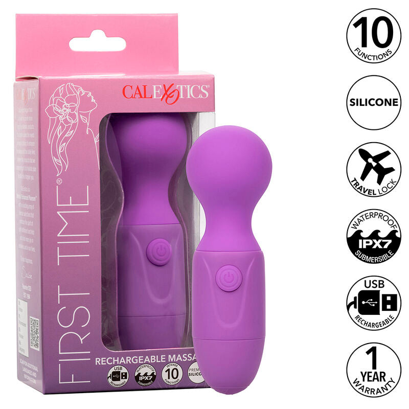 CALEXOTICS - FIRST TIME RECHARGEABLE MASSAGER 10 VIBRATIONS PURPLE - 8