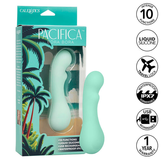 CALEXOTICS - PACIFICA BORA BORA ESTIMULATOR G SPOT 10 VIBRATIONS AQUA - 1
