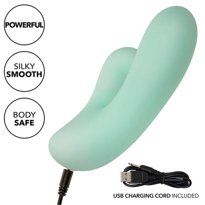 CALEXOTICS - PACIFICA FIJI VIBRATOR AND G-SPOT STIMULATOR 10 VIBRATIONS AQUA