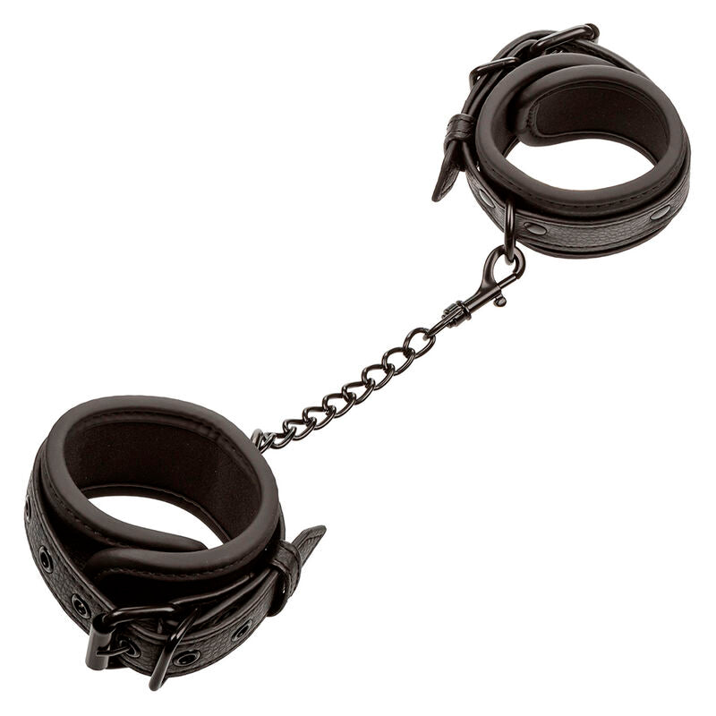 CALEXOTICS - NOCTURNAL LEATHER WRIST CUFFS ADJUSTABLE BLACK - 7