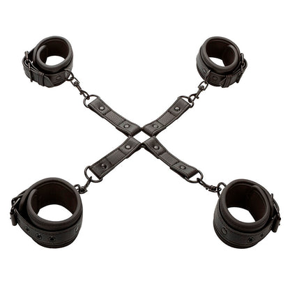 CALEXOTICS - NOCTURNAL HOG TIE CONNECTOR CUERO AJUSTABLE BLACK - 7