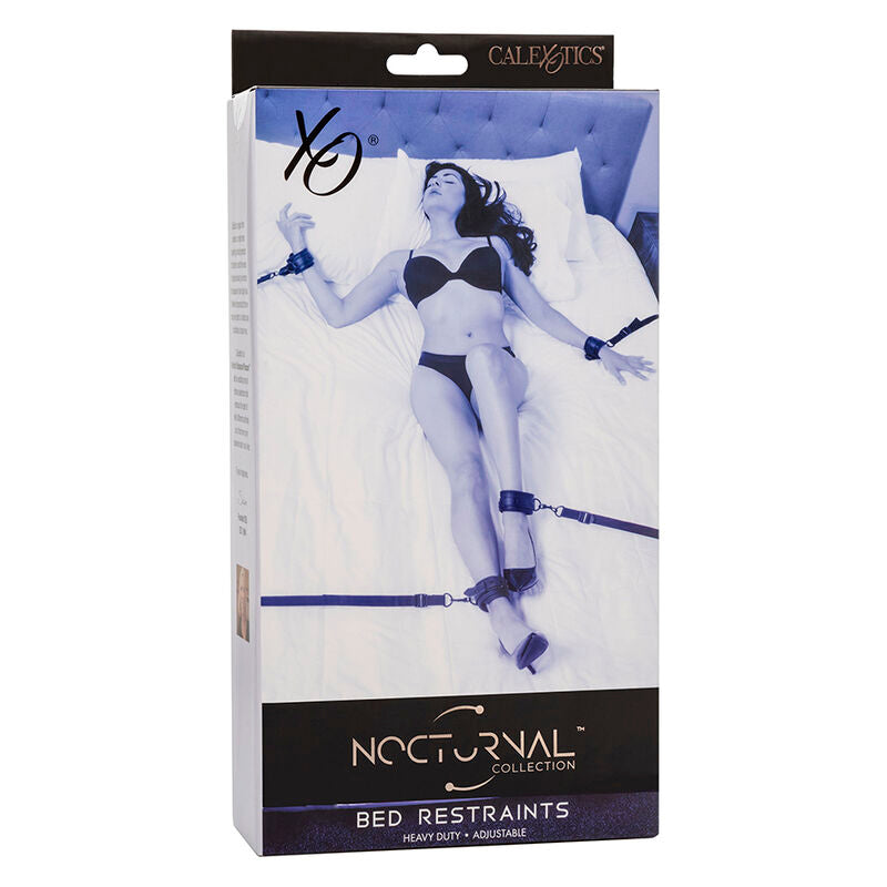 CALEXOTICS - NOCTURNAL BED RESTRAINTS LEATHER ADJUSTABLE BLACK - 6