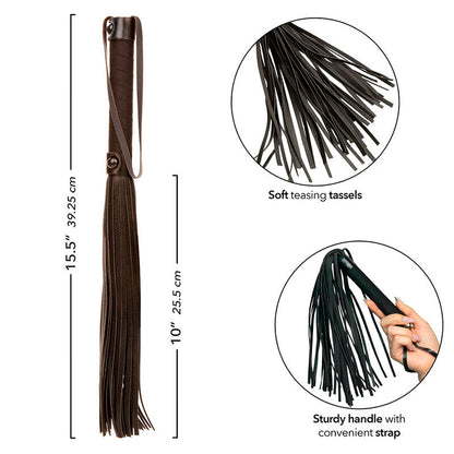 CALEXOTICS - NOCTURNAL FLOGGER LEATHER BLACK - 6