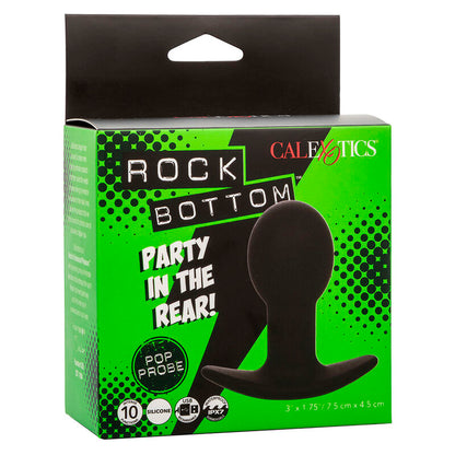 CALEXOTICS - ROCK BOTTOM ANAL PLUG 10 VIBRATIONS SILICONE BLACK - 7