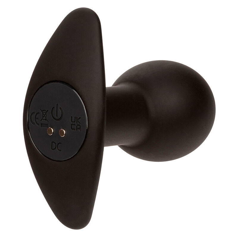 CALEXOTICS - ROCK BOTTOM ANAL PLUG 10 VIBRATIONS BLACK SILICONE