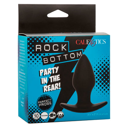 CALEXOTICS - ROCK BOTTOM PERFECT ANAL PLUG 10 VIBRATIONS BLACK SILICONE