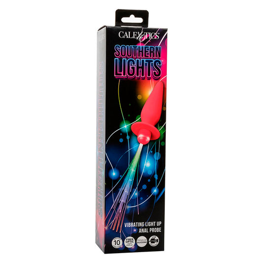 CALEXOTICS - SOUTHERN LIGHTS LIGHT UP ANAL PLUG 10 VIBRATIONS SILICONE PINK - 1