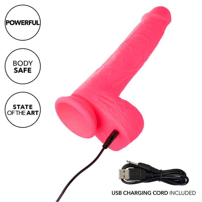 CALEXOTICS - STUDS REALISTIC VIBRATOR 10 VIBRATIONS PINK - 5