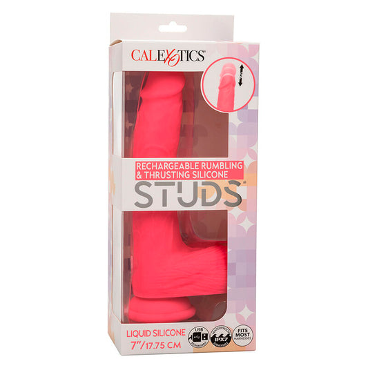 CALEXOTICS - STUDS REALISTIC VIBRATOR 10 VIBRATIONS PINK - 1