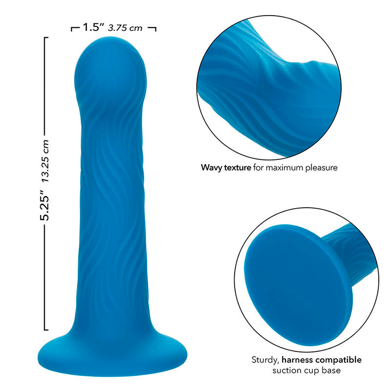 CALEXOTICS - WAVE RIDER RIPPLE ANAL PLUG BLUE - 4
