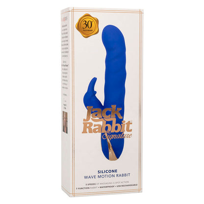 CALEXOTICS - JACK RABBIT WAVE MOTION VIBRATOR BLUE