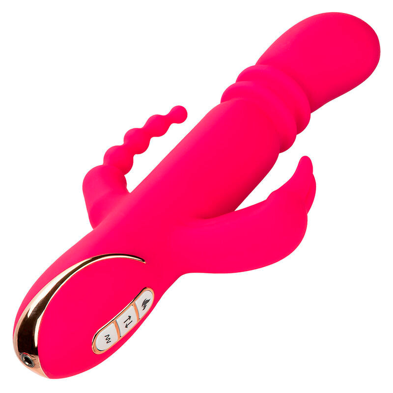 CALEXOTICS - JACK FANTASY TRIPLE HEATED VIBRATOR RABBIT PINK - 10