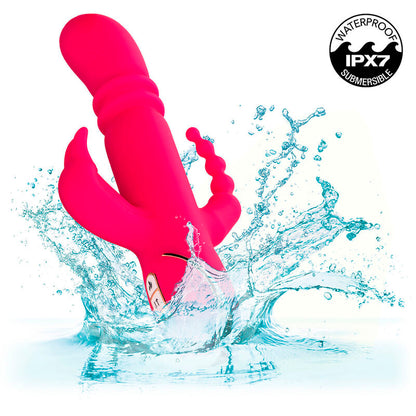 CALEXOTICS - JACK FANTASY TRIPLE HEATED VIBRATOR RABBIT PINK - 5