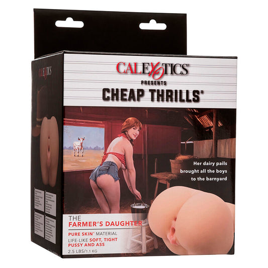 CALEXOTICS - THE FARMER'S DAUGHTER REALISTIC DOUBLE MASTURBATOR FLESH