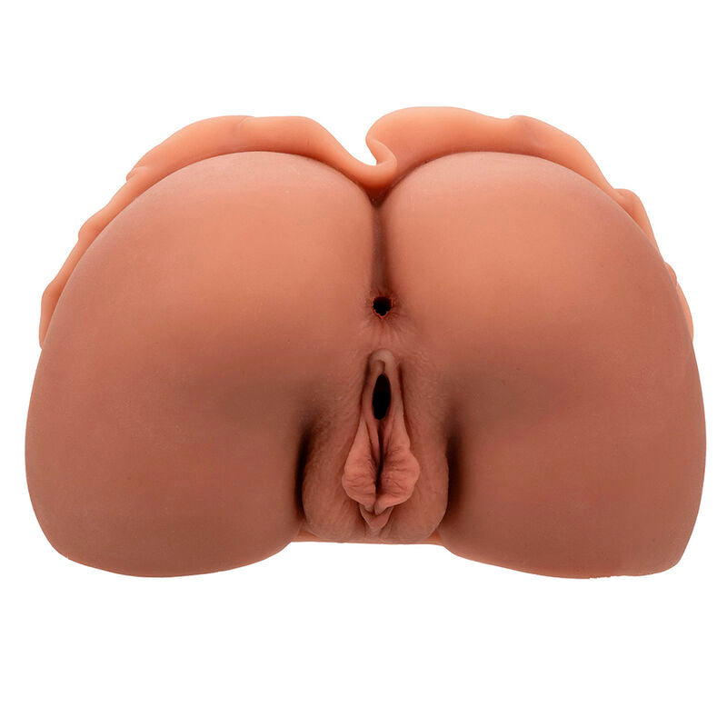 CALEXOTICS - THE QUEEN OF WELCOME REALISTIC DOUBLE MASTURBATOR CARAMEL