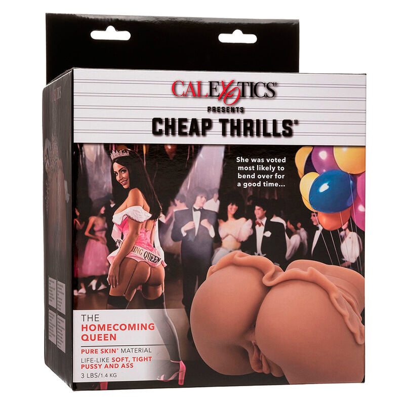 CALEXOTICS - THE QUEEN OF WELCOME REALISTIC DOUBLE MASTURBATOR CARAMEL