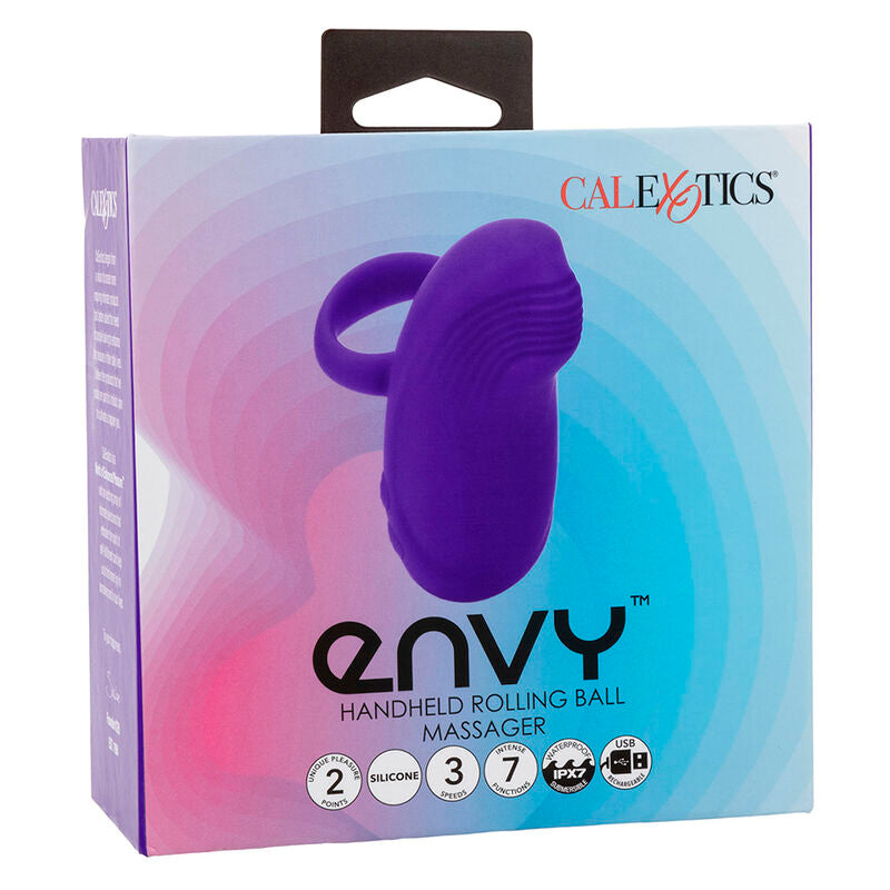 CALEXOTICS - ENVY HANDHELD ROLLING BALL MASSAGER 7 VIBRATIONS PURPLE - 3