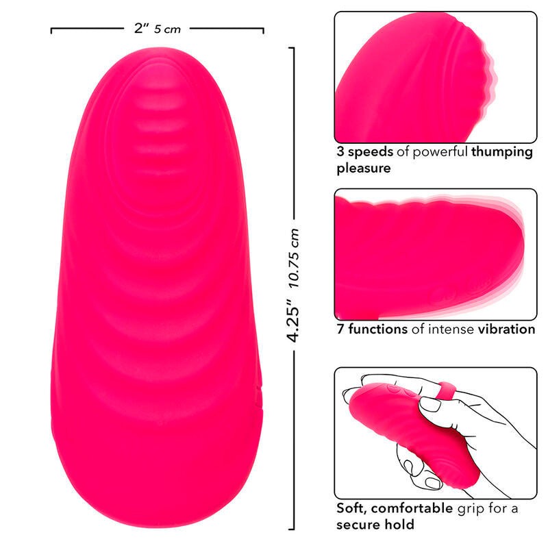 CALEXOTICS - ENVY HANDHELD ROLLING BALL MASSAGER 7 VIBRATIONS PINK - 2