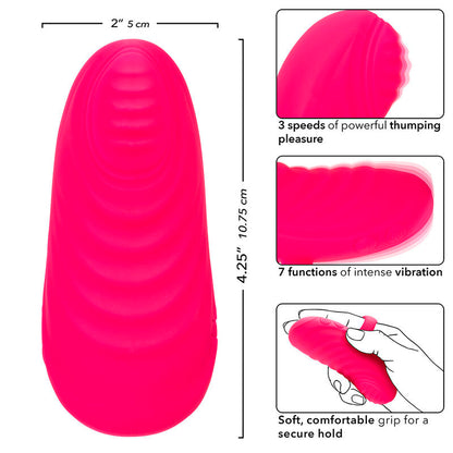 CALEXOTICS - ENVY HANDHELD ROLLING BALL MASSAGER 7 VIBRATIONS PINK - 2
