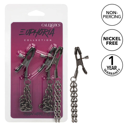 CALEXOTICS - EUPHORIA CHAIN NIPPLE CLAMPS 14.5 CM - 1