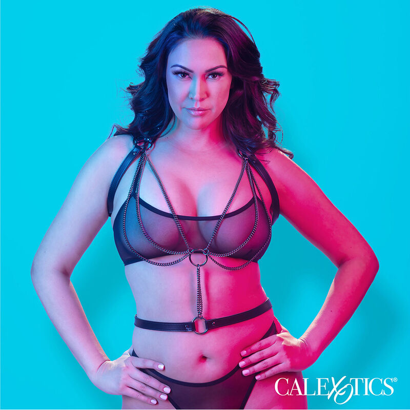 CALEXOTICS - EUPHORIA MULTICHAIN HALTER HARNESS PREMIUM PLUS SIZE - 1