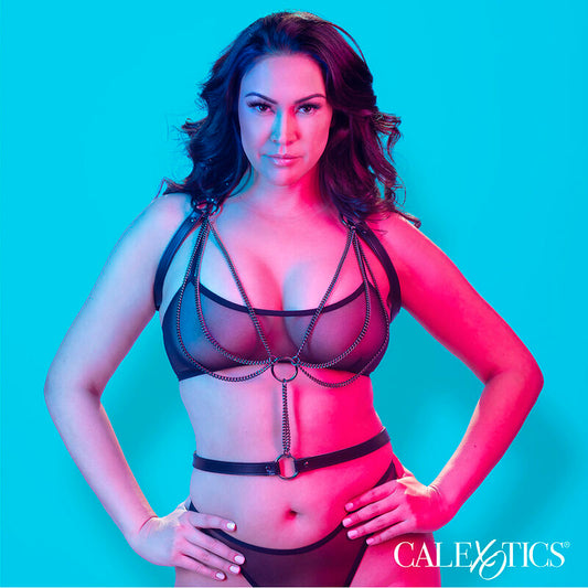 CALEXOTICS - EUPHORIA MULTICHAIN HALTER HARNESS PREMIUM PLUS SIZE - 1
