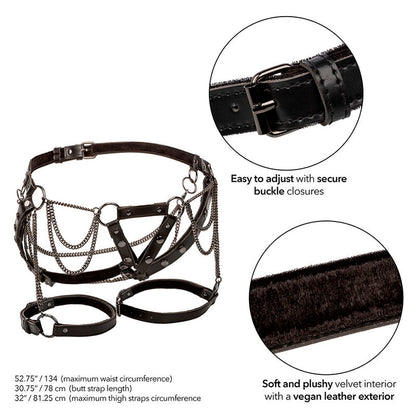 CALEXOTICS - EUPHORIA MULTICHAIN THIGH HARNESS PREMIUM PLUS SIZE - 3
