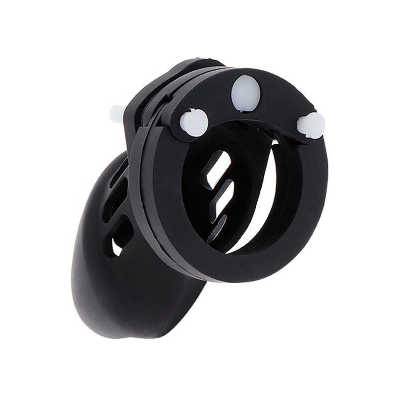 HIDDEN DESIRE - EXTREME CHASTITY COCK CAGE SILICONE SIZE S BLACK - 2