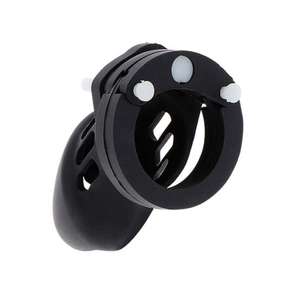 HIDDEN DESIRE - EXTREME CHASTITY COCK CAGE SILICONE SIZE S BLACK - 2