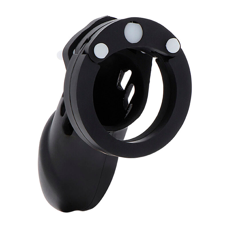 HIDDEN DESIRE - EXTREME CHASTITY COCK CAGE SILICONE SIZE L BLACK - 1