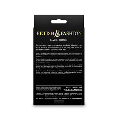 NS NOVELTIES - FETISH & FASHION LACE HOOD WHITE - 1