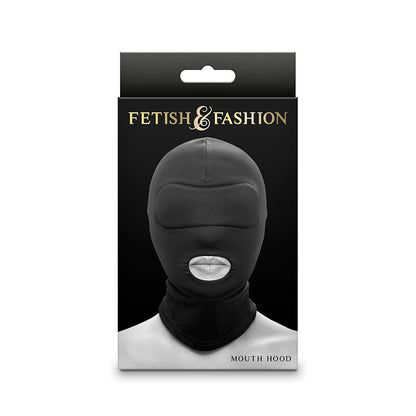 NS NOVELTIES - FETISH &amp; FASHION BLACK NYLON MOUTH HOOD