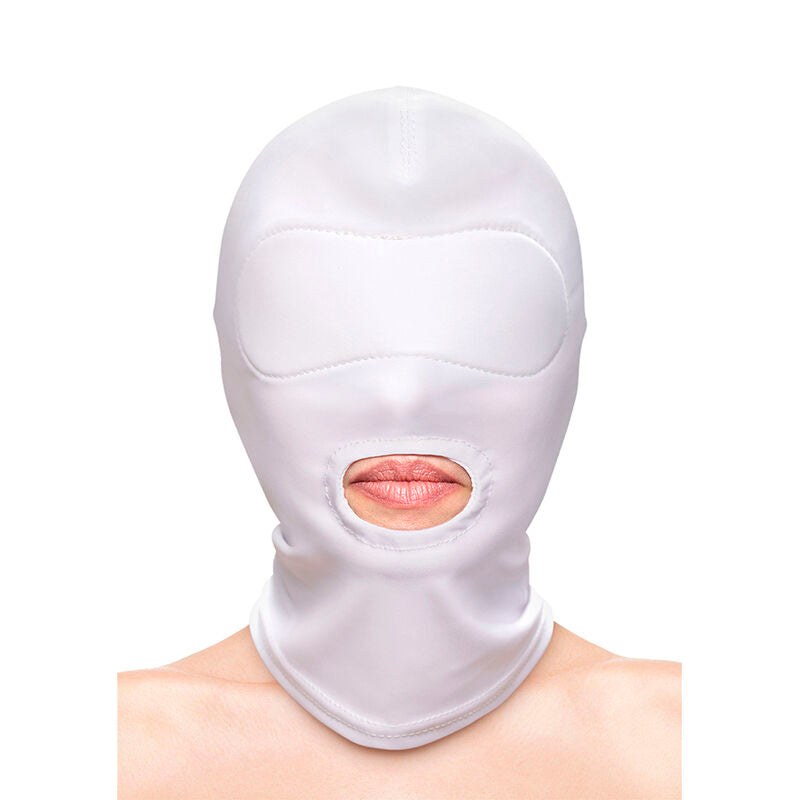 NS NOVELTIES - FETISH & FASHION MOUTH HOOD NYLON WHITE - 2