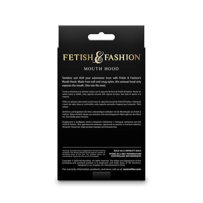 NS NOVELTIES - FETISH & FASHION MOUTH HOOD NYLON WHITE - 1