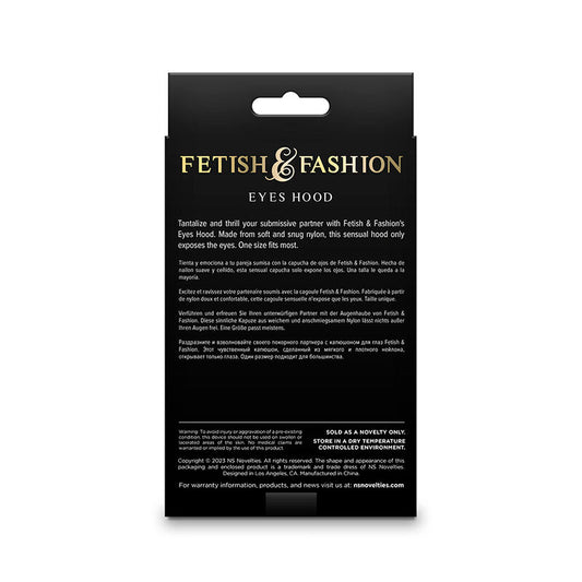 NS NOVELTIES - FETISH & FASHION EYES HOOD NYLON BLACK - 1