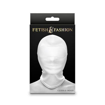 NS NOVELTIES - FETISH &amp; FASHION WHITE NYLON CLOSED HOOD