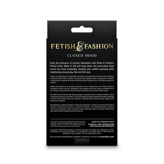 NS NOVELTIES - FETISH & FASHION CLOSED HOOD NYLON WHITE - 1
