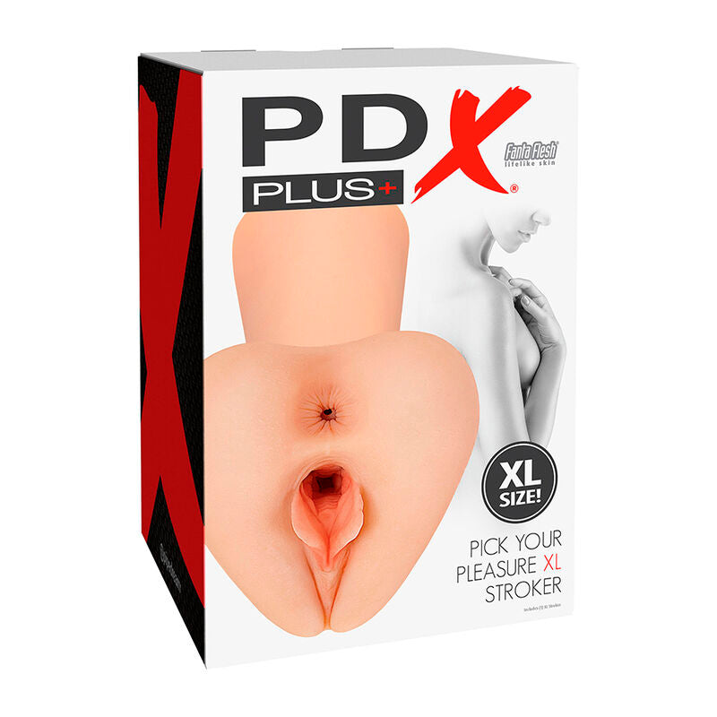 PDX PLUS - PICK YOUR PLEASURE XL REALISTIC STROKER FLESH - 2